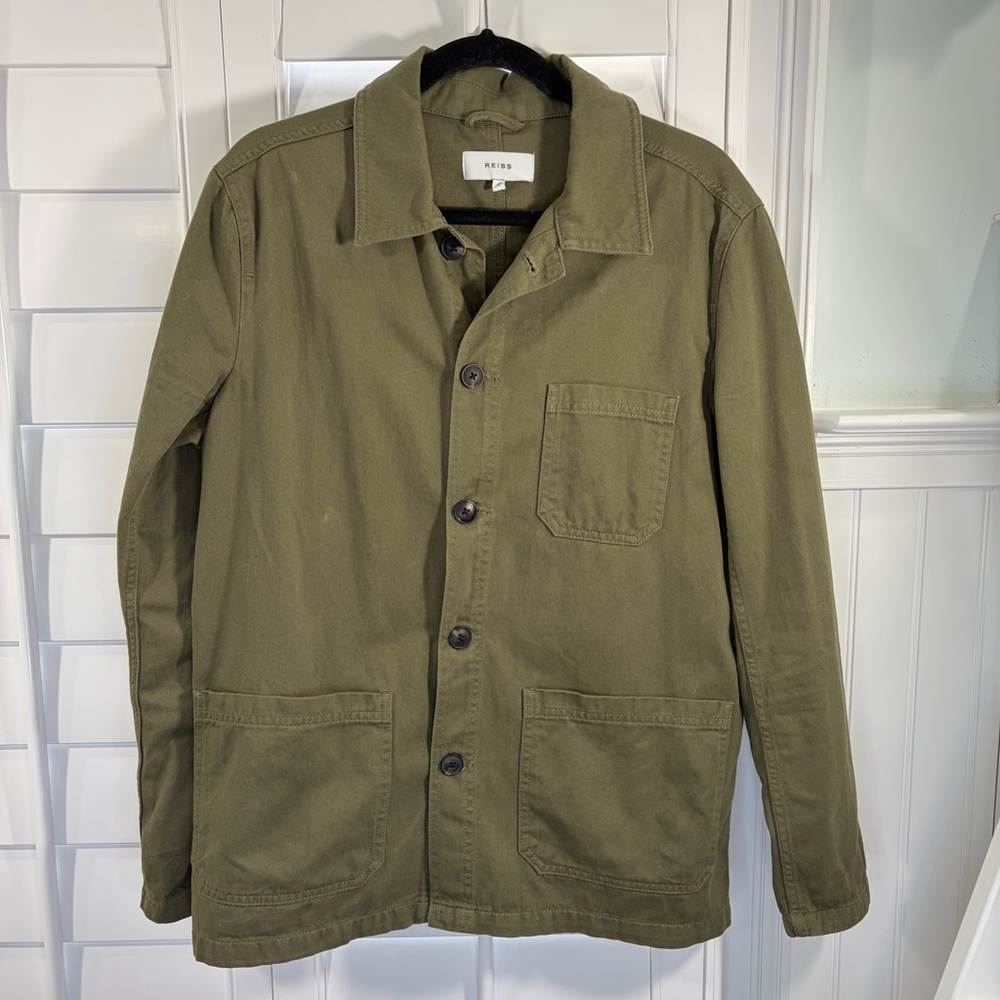 Reiss Olive Green Chore Jacket (S)